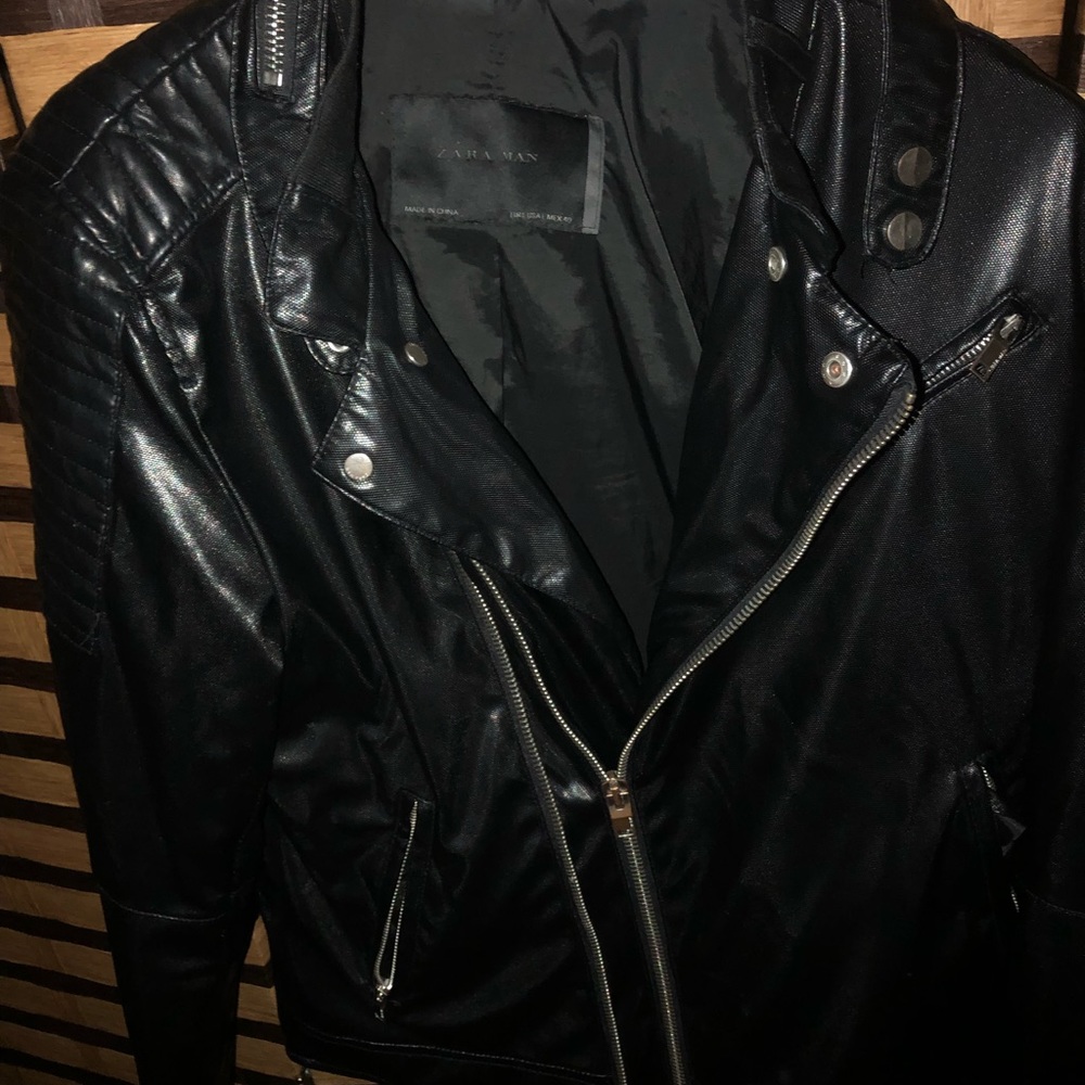 Zara Man Biker Motorcycle Jacket